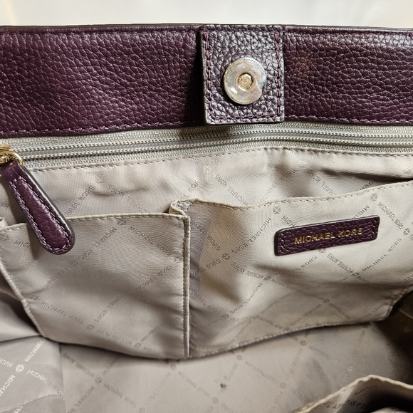 Michael Kors Deep Purple Tote - Picture 6 of 10